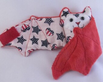 4th of July Bat Stuffed Animal\/Coffee Cozie\/Cup Sleeve