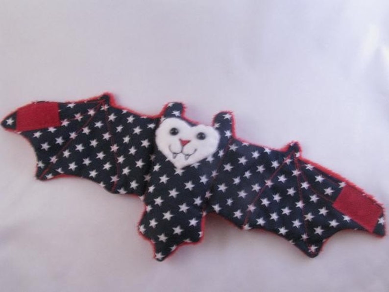 4th of July Bat Stuffed Animal/Coffee Cozie/Cup Sleeve image 4