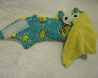 Swimming Rubber Duckies Spring Bat - Stuffed Animal, Coffee Cozy, Cup sleeve