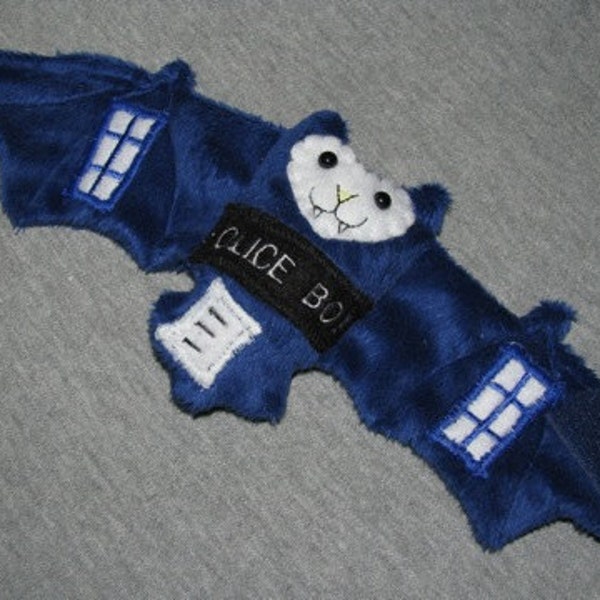 Doctor Who TARDIS Bat Cup Sleeve Stuffed Animal Plushie