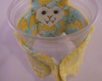 Spring Duck/Chick Bat Cup Sleeve/Stuffed Animal/Coffee Cozie