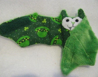 Irish Hat Bat Stuffed Animal, Coffee Cozy, Cup Sleeve