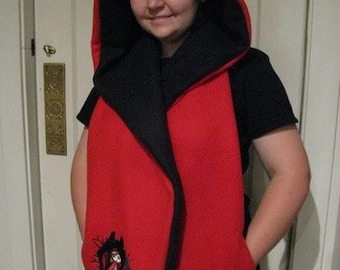 Red Riding Hood Hooded Scarf