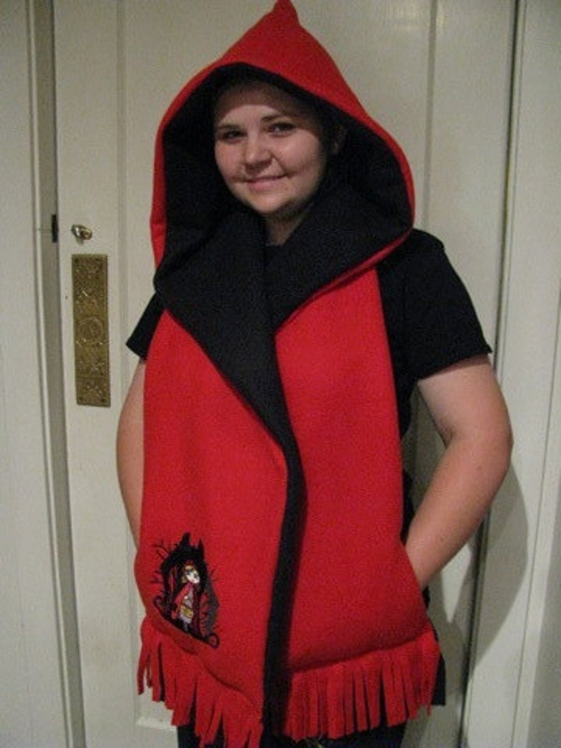 Red Riding Hood Hooded Scarf image 1