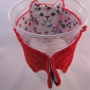 4th of July Bat Stuffed Animal/Coffee Cozie/Cup Sleeve image 2