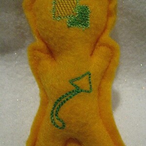 Voodoo Doll Pin Cushion or Pocket Pal Lemon Lime image 2