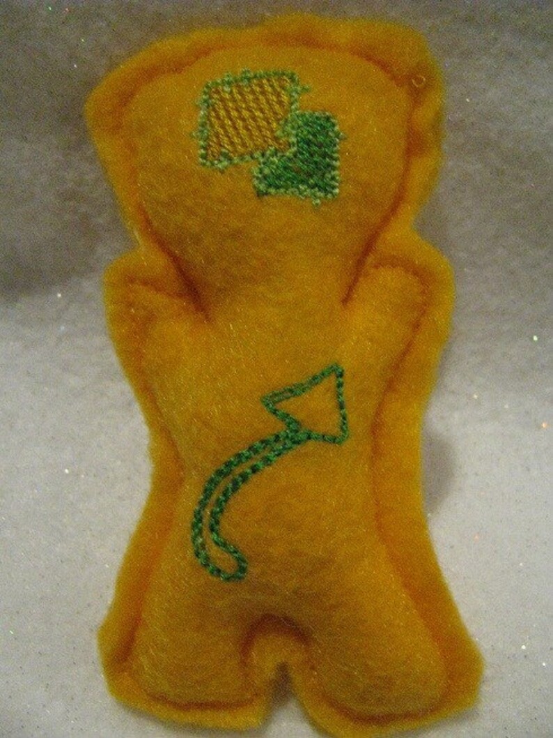 Voodoo Doll Pin Cushion or Pocket Pal Lemon Lime image 2