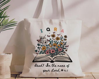 IQRA Koran Tasche - Muslimisches Geschenk für Frauen, Islamisches Taschenbuch, Ramadan oder Eid Tasche, Masjid oder Abschlussfeier