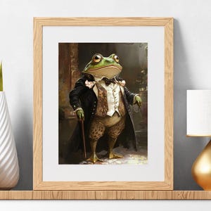 Mr. Toad viktorianischer Kunstdruck: Vintage Märchenbuch Kunst (Digitaler Download)