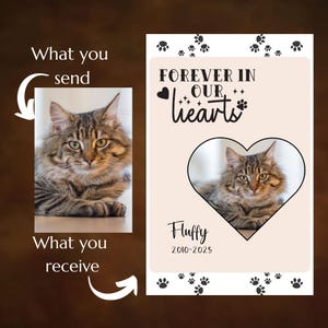 Retrato de mascota personalizado en acuarela: Huella de perro o gato (Descarga digital)