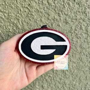 Athens College Football Freshie, Red Black Colors, Football Car Freshie, Game Day Car Scent, Fan Gift