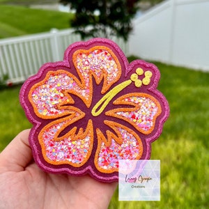 Hibiscus Freshie, Car Freshie, Flower Freshie, Freshy, Car Air Freshener, Summer Freshie, Floral Hibiscus, Tropical flower freshie,