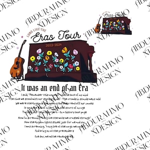 Long Live Eras Concert PNG, T Swift Lyrics Digital Download, End of an Era Digital File, Swift Fan Gift Design, Memorabilia PNG