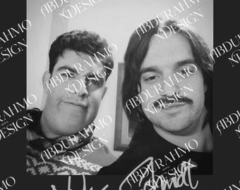 Nick Miller & Winston Schmidt PNG, Vintage New Girl Digital Download, Pepperwood Chronicles Digital File, TV Show Fan Art PNG
