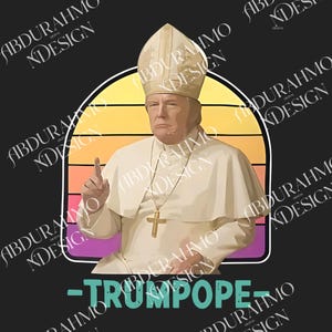 Trump Papa PNG, Donald Trump Presidente y Papa Clipart, Trump es el nuevo Papa Digital, Vaticano Católico Republicano, Trump para Papa PNG