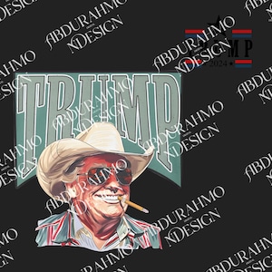 Cowboy Western Make America Great Trump Daddy DownloadMAGA Trump President Png, Donald Trump Middle Finger Png, America Png, Trump 2024 Png