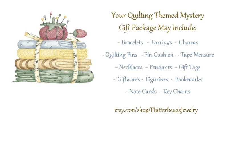 Quilting Themed Mystery Package, Surprise Items, Mixed Items, Gift Tags, Note Cards, Birthdays, Mother's Day, Christmas, Freebies image 2