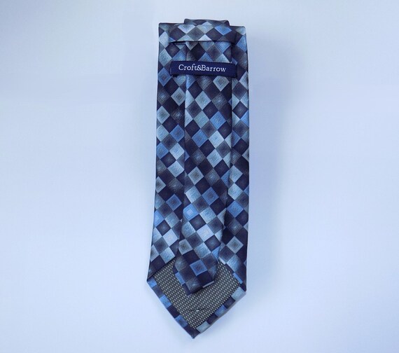 Vintage Croft & Barrow Designer Neck Tie, Blue an… - image 4