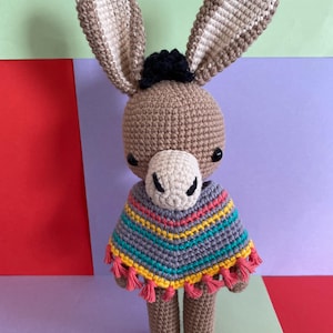 Donkey crochet - Donkey amigurumi - Donkey crochet toy
