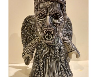 Dr. Who Weeping Angel Custom vinyl toy by Howie Green
