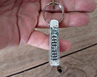 Llavero de aluminio 10º aniversario - aniversario de hojalata - Regalo de aniversario de bodas - Regalo de aniversario para esposa y esposo - Regalo de hojalata