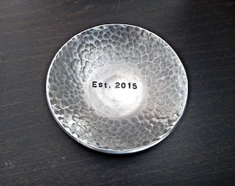 10th Anniversary Bowl, 4" Aluminum Bowl, 10th Anniversary | Handmade Aluminum Bowl | GIFT for Wedding or Dating Anniversary, Aluminum Gift.