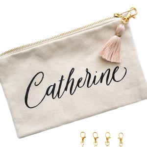 Personalized canvas pouch store