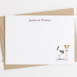 Personalized Dog Note Cards, Dog Note Cards, Custom Dog Stationery, Dog Stationery, Watercolor Dogs image 1