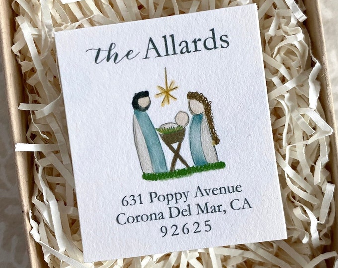 Monogram Clear Calligraphy Address Labels Etsy