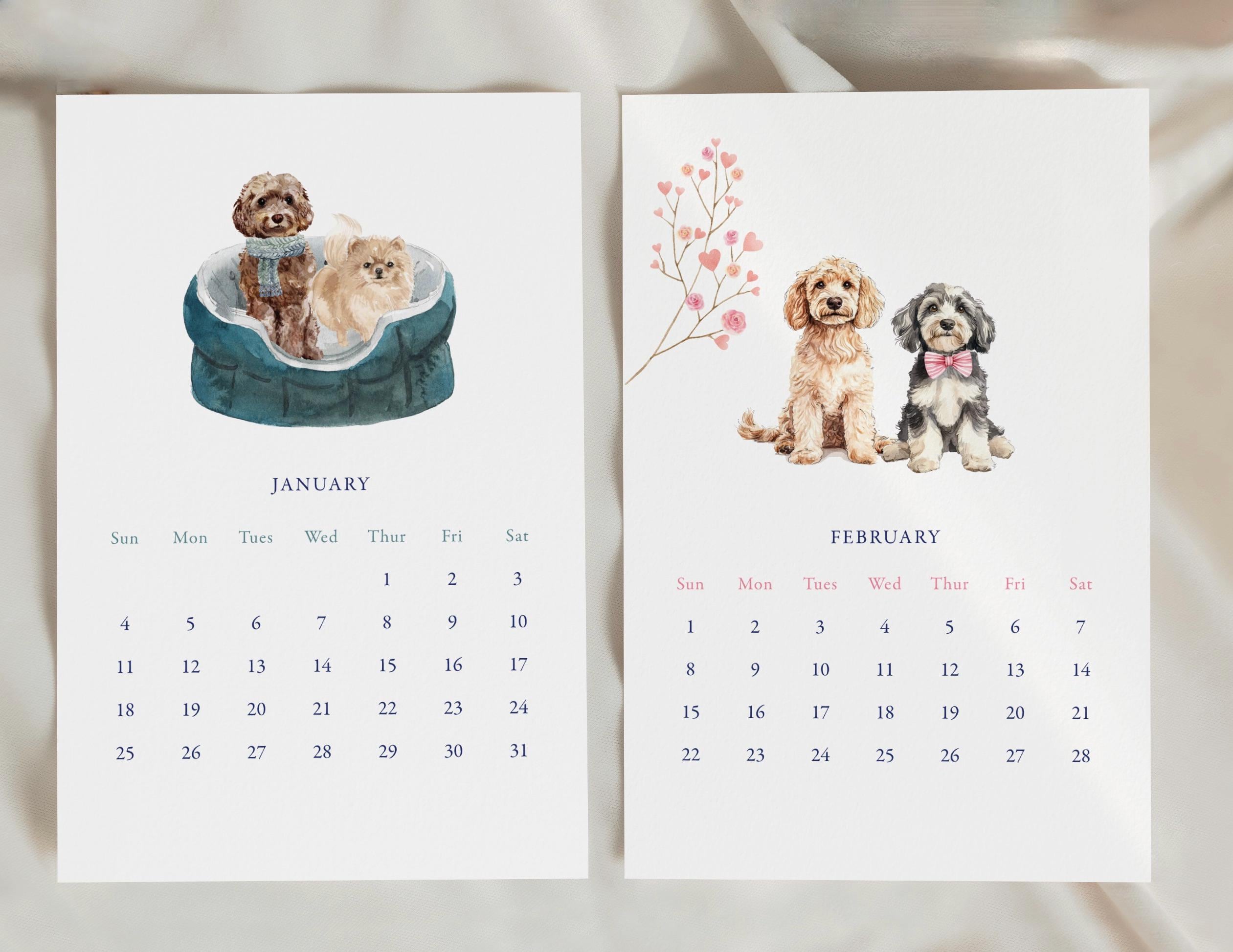 Dog Calendar Ideas