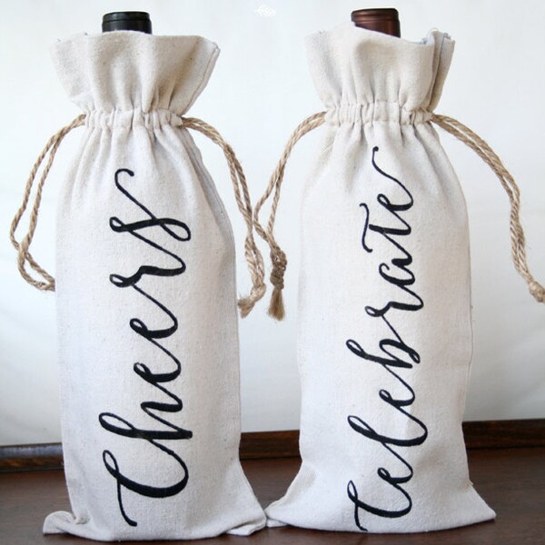 Linen Wine Bag Etsy