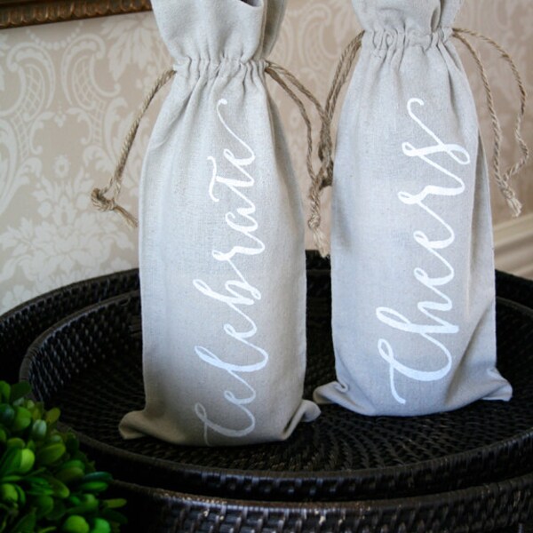 Linen Wine Bag Etsy