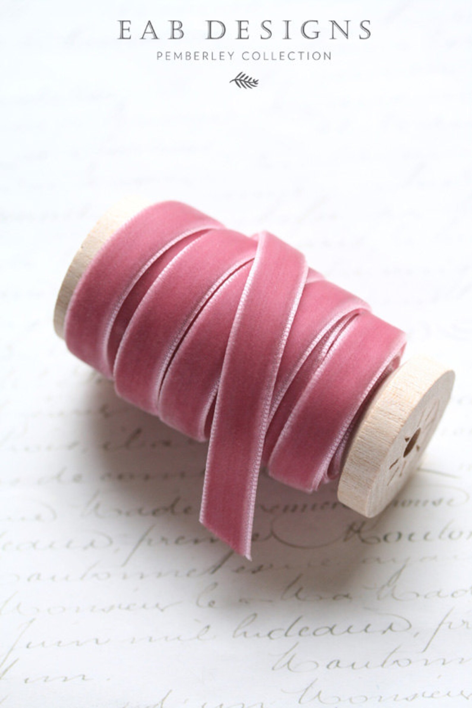 Rose Velvet Ribbon Mauve Velvet Ribbon 3/8 Velvet Etsy