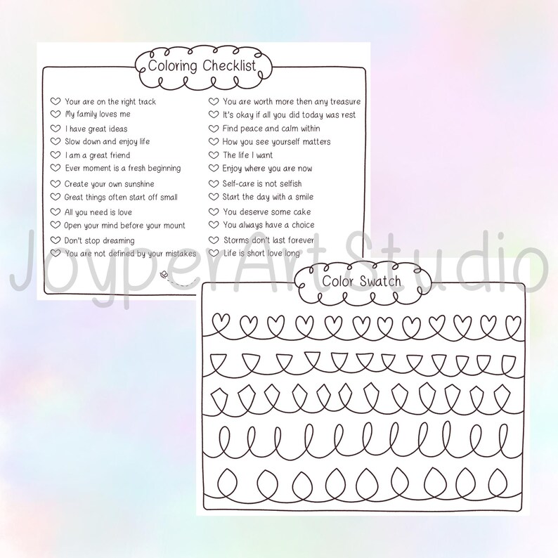 Mental Health Coloring Pages, Coloring Pages for Kids and Adults, Self ...