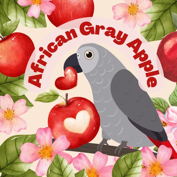 African Gray Apple Wax Melts, Parrot Safe, Pet Safe Wax Melts, Vegan, Food Based, No Phthalates