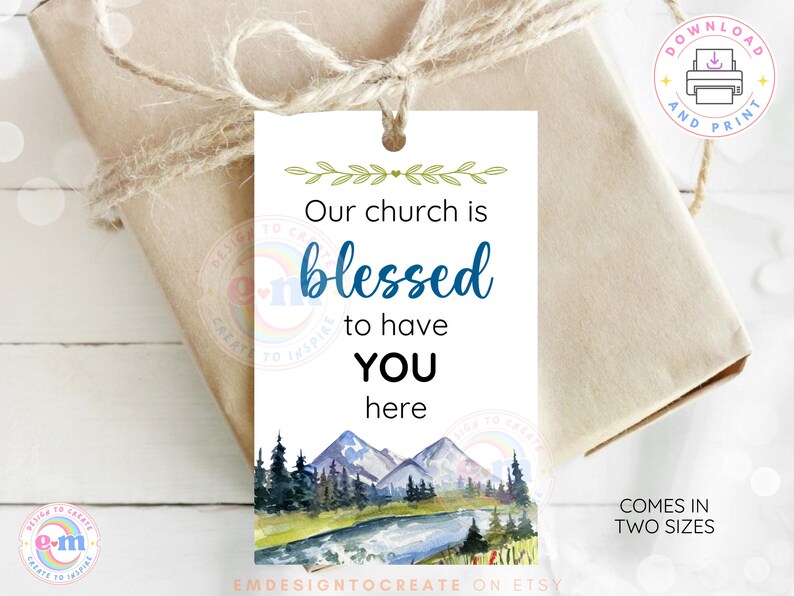 Church Gift Tags PRINTABLE, Generic Gift Tags for Church - Appreciation ...