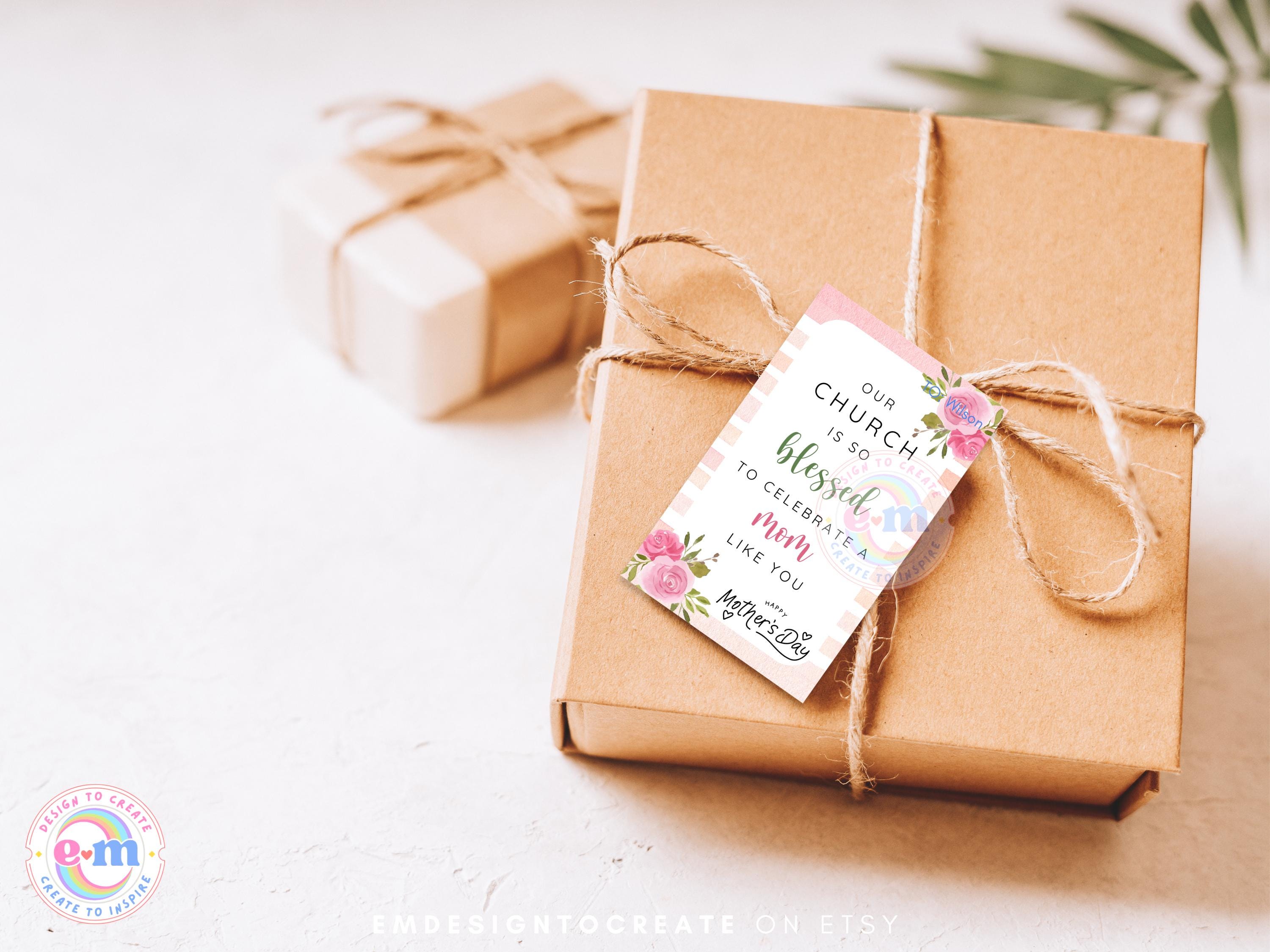Church Mother’s Day Printable Gift Tag, Our Church is so Blessed Tag ...
