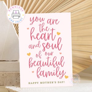 Muttertagskarte DRUCKBAR, Mamawertschätzungskarte, Geschenk für Frau, Karte für Mama, Sentimental Mom Karte, alles Gute zum Muttertag INSTANT DOWNLOAD