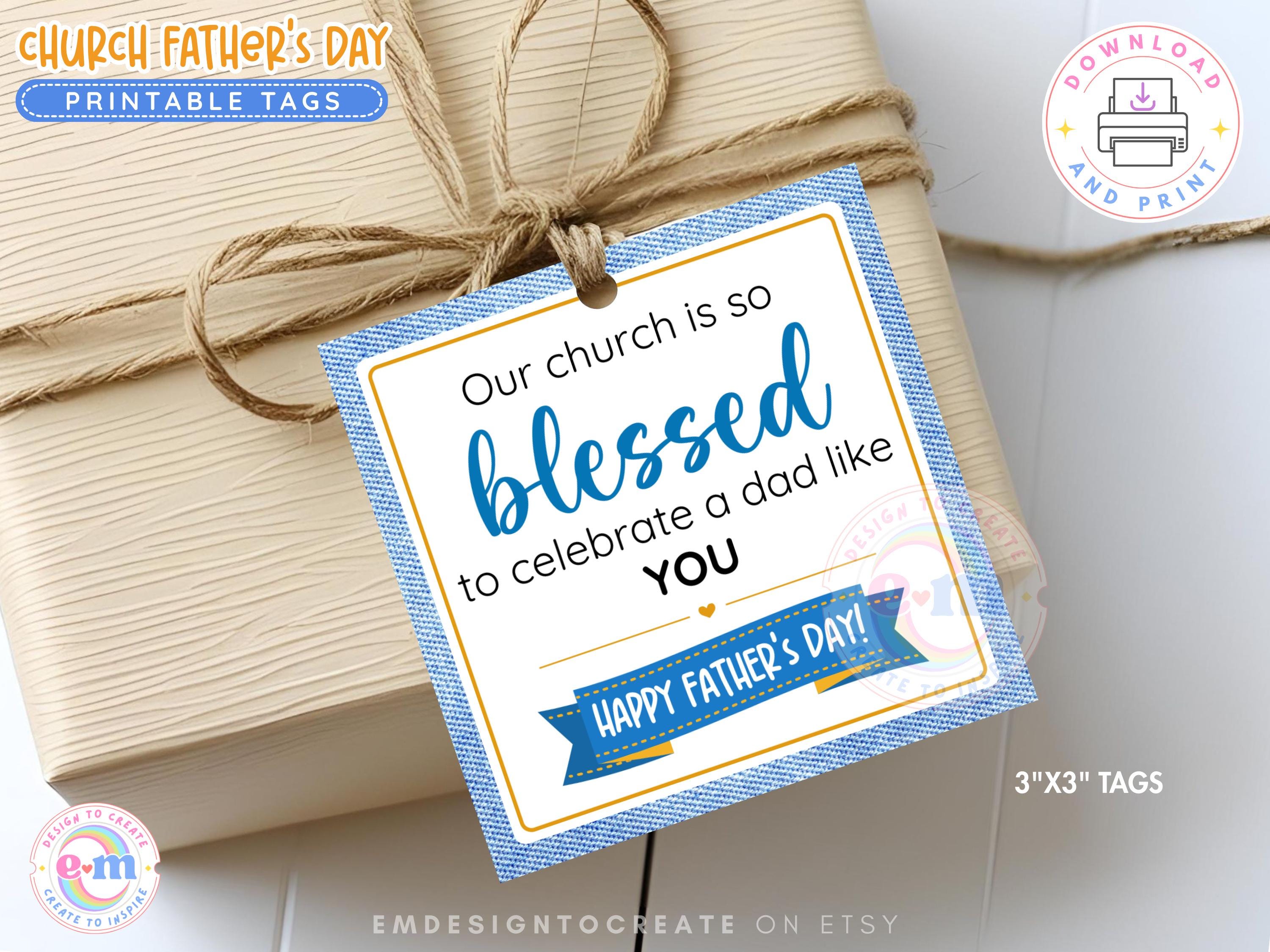 Church Father's Day Tags, PRINTABLE Father's Day Tags for Church,…