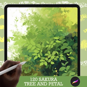 Procreate Brushes: Foliage Frenzy, 101 Plant Leaf Brushes for Lush Foliage and Nature Art
