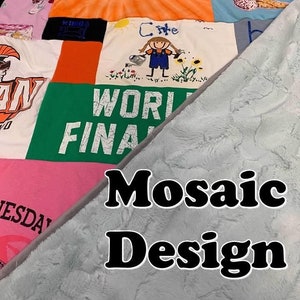 Mosaic tshirt blanket
