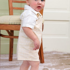 Romper Sewing Pattern with Shorts or Pants for small kids ages 3 4 and 5 Instant Download