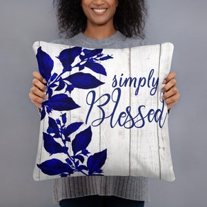 Blessed Grandma Pillows, Grandma Pillow Covers, Personalized
