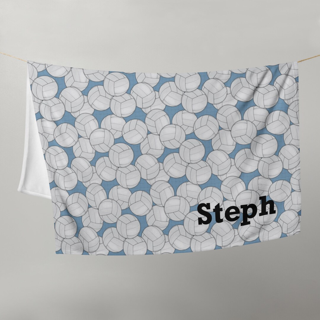 Volleyball Blanket Personalized, Custom Name, Custom Number, Team Name