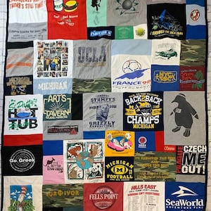 Mosaic tshirt quilt