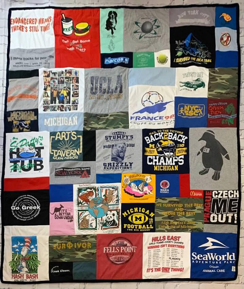 Mosaic tshirt quilt