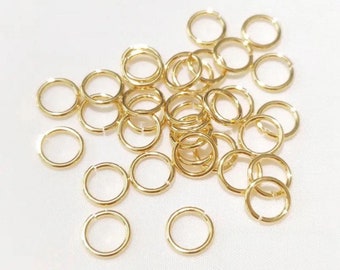 14k gold filled jump rings/gold fill connectors/jump rings/wholesale jump rings for jewelry making 3mm, 4mm, 5mm, 6mm,