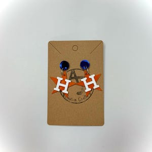 Houston Astros Inspired Earrings