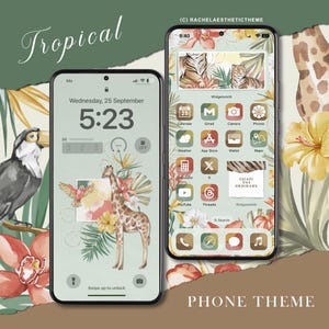 Tropical Forest App Icon, Green iOS Theme, Forest Green iOS18 Icon Pack, Green iPhone Theme, Green Phone Widget, iOS Icon Set, iOS17, iOS16