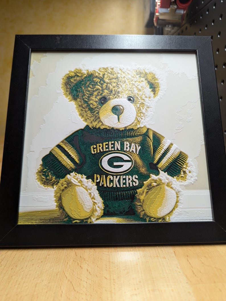 Green Bay Packers Teddy Bear Wall/desk Decor, Etsy